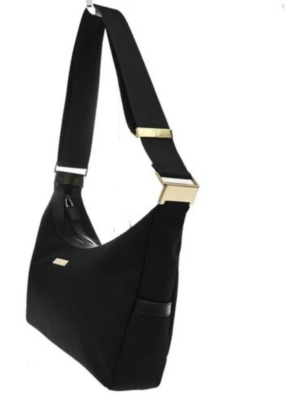 GUCCI Logo Shoulder Hobo Bag Leather Black GHW Italy 62KD276 - Picture 2 of 15
